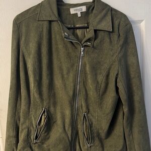 Charlotte Russe Utility Jacket in Olive